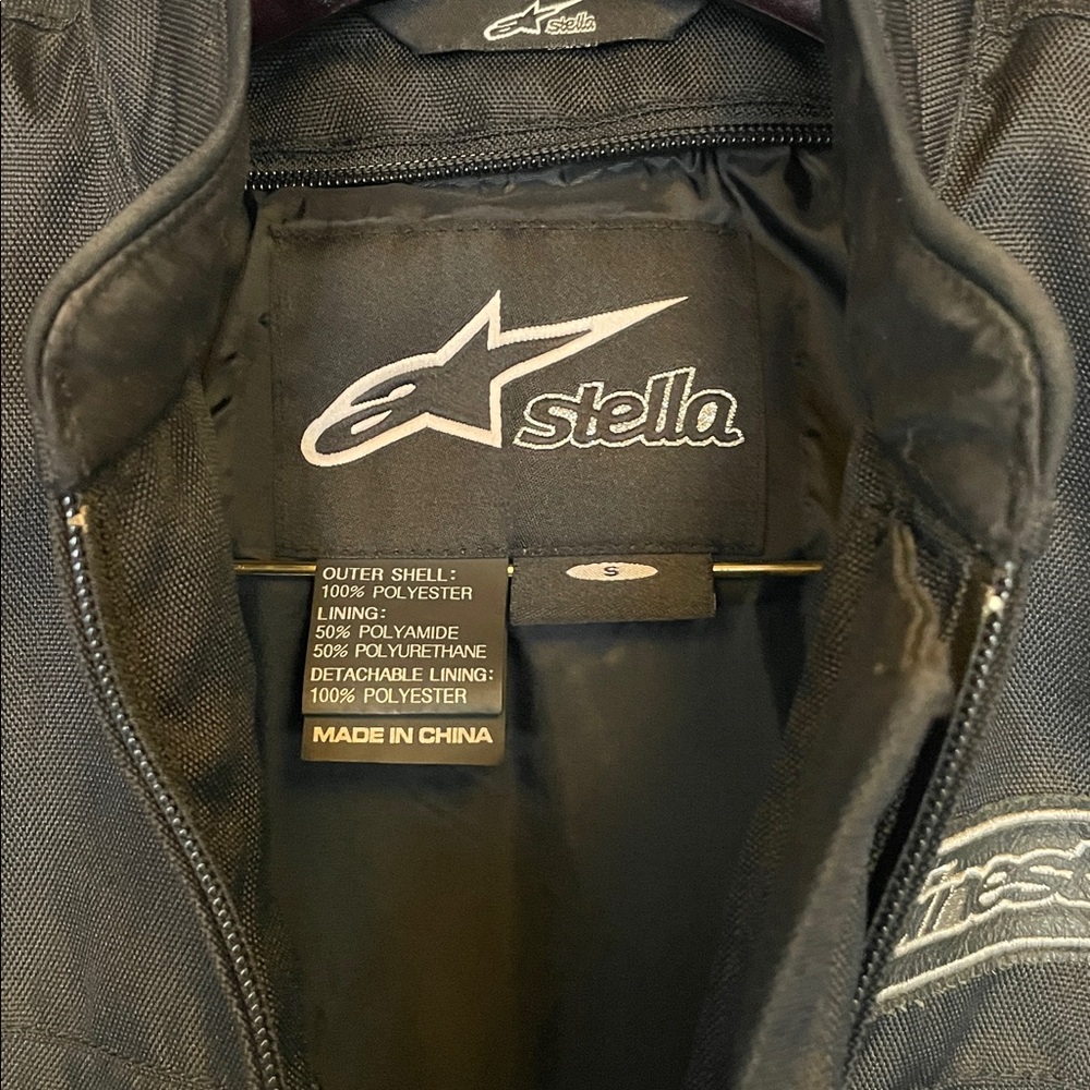 ALPINESTARS Stella Black Waterproof Armored Women's Small Motorcycle Jacket - Picture 7 of 9
